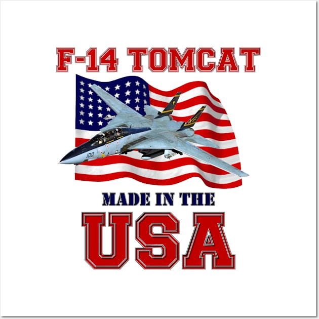 F-14 Tomcat Made in the USA Wall Art by MilMerchant